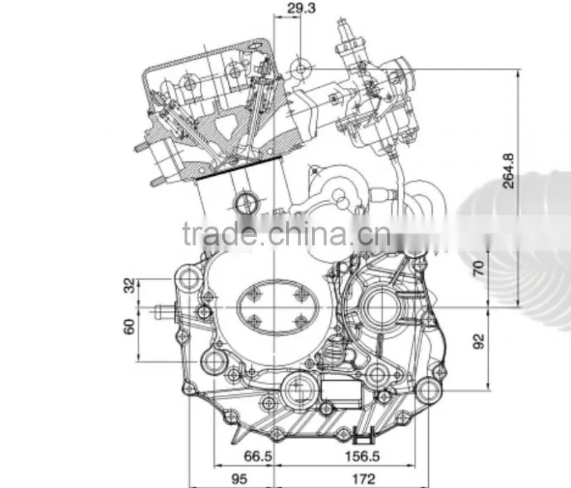Good price 200cc motorcycle engine with high quality
