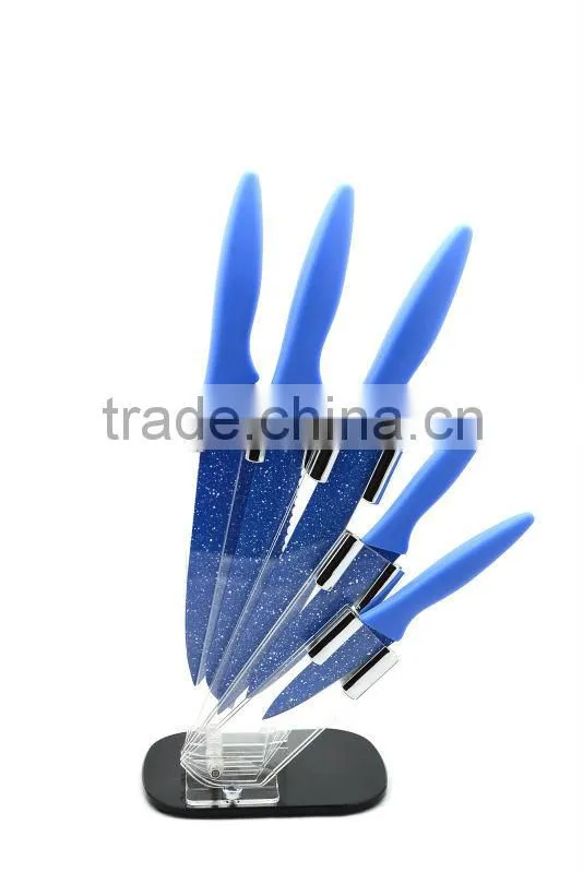 5pcs White spot Non-stick knife