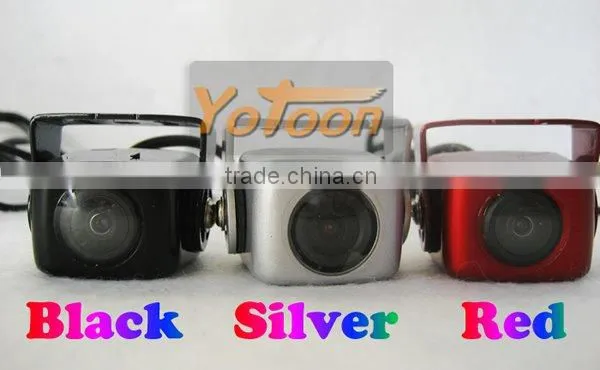 NEW Car rear view 170 angle camera guard line CCD effect(red)