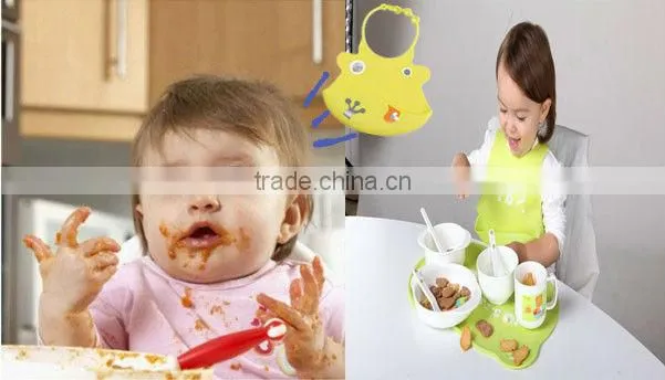 2014 china supplier bib wholesale where to buy cartoon baby bibs Newly Food Grade Comfortable & Soft Silicone Baby Bib
