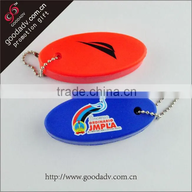 Wholesale lowest priced promotional custom foam float key ring