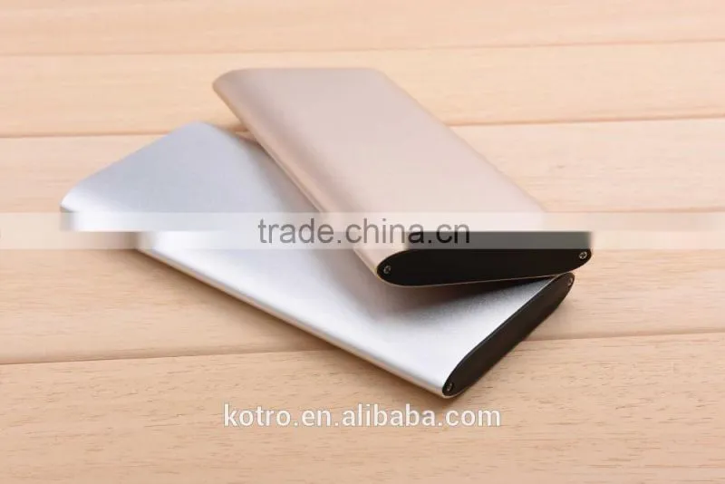 The Newest Portable Aluminium Shell 6000 mah Mobile Quick Charging QC2.0 Power Bank