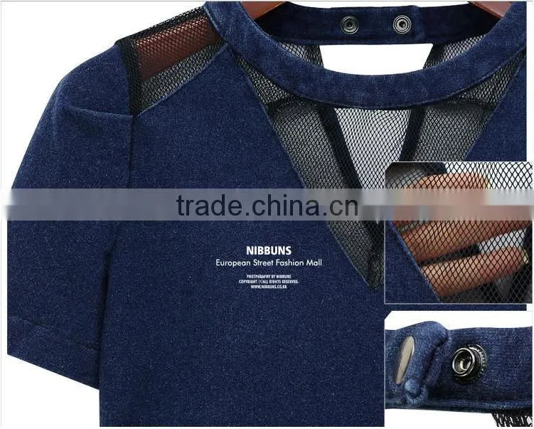 2014 Ladies Mesh Short Sleeve New Design Party Women China Online Shopping Wholesale Sexy Denim Dress,vintage retro girl dress