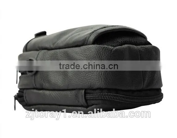 Stylish Mens PU Leather Men Shoulder Waist Cosmetic Bag Case