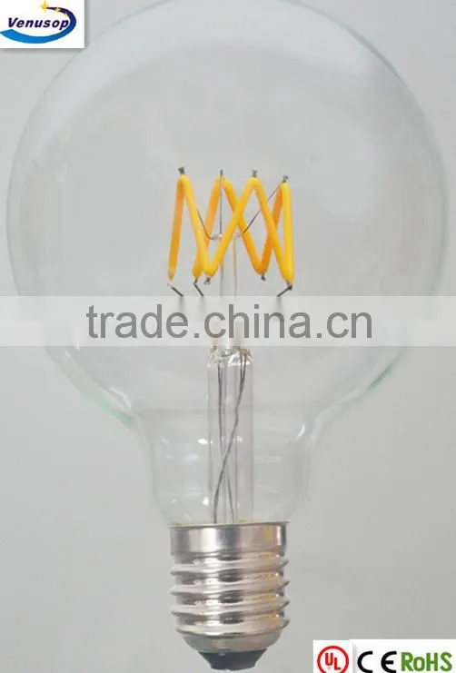 vintage G95 4w 6w 8w led filament bulb E27 decorative light b22 240v 110v