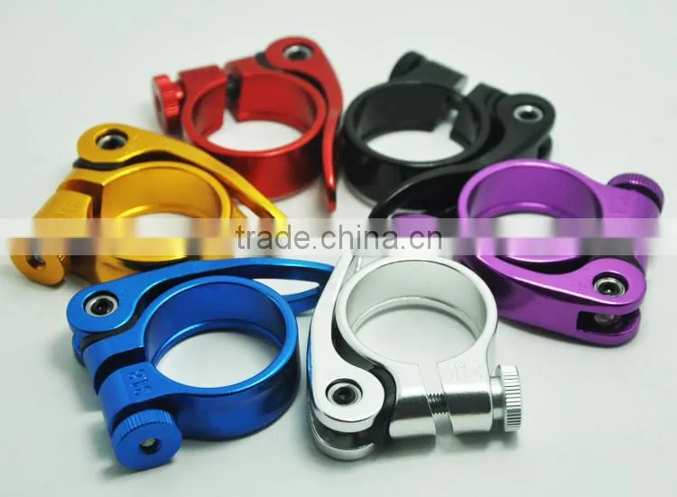 6061 aluminum quick release 28.6/30.2/31.8/34.9/38.5 bicycle aluminum seat post clamps