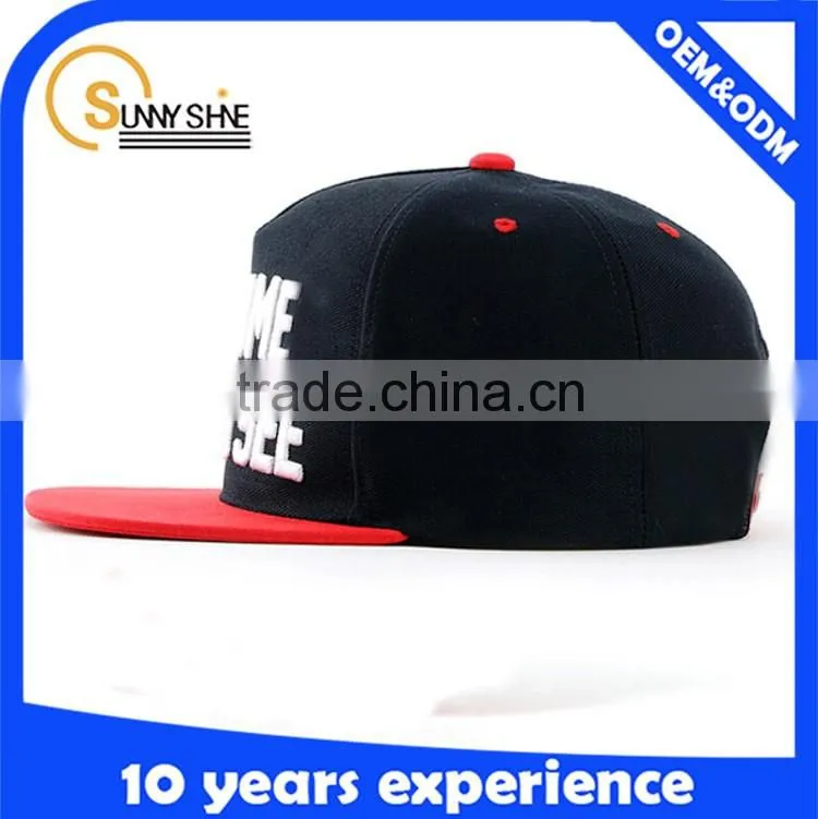 High Quality Custom Flat Brim Snapback Hats And Cap Men