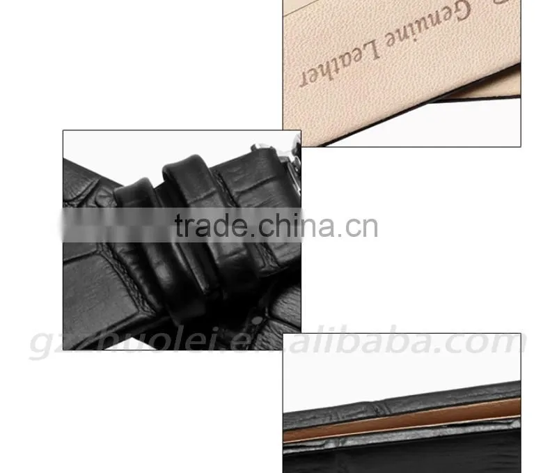 12|14|16|18|20mm high quality genuine cowhide leather Watch strap for women's Wholesale 3PCS
