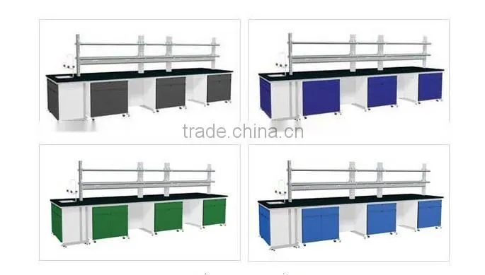 lab furniture&lab bench, epoxy, ceramic,stainless steel worktop are available