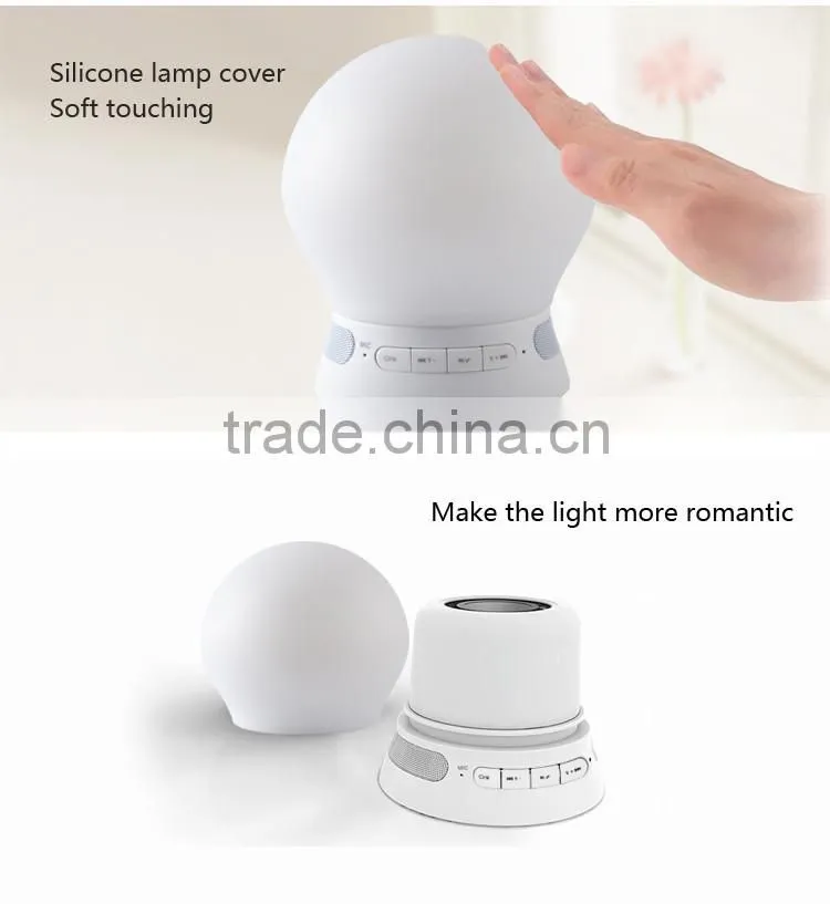 Portable Smart LED Bluetooth Light Speaker+Colorful Lamp for iPhone / Android