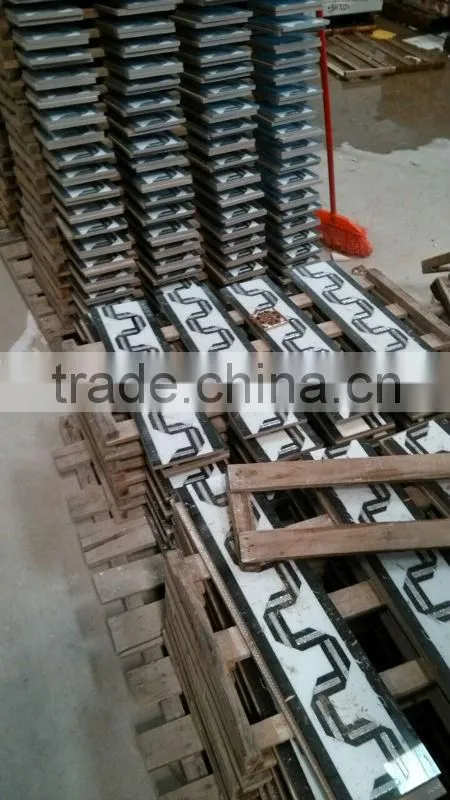 new desgn Ink-jet porcelain skirting lines match floor tiles 600x150mm