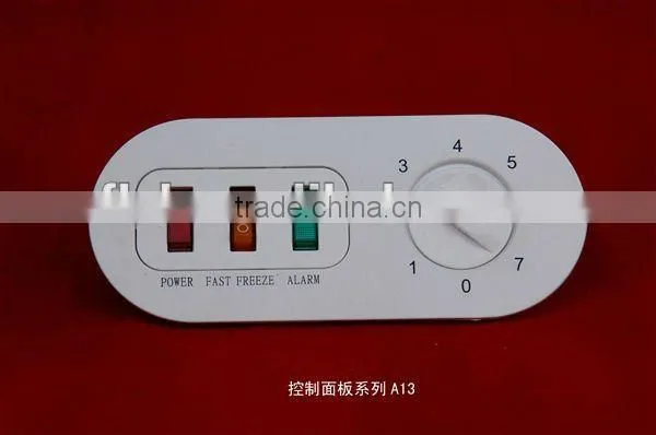 Electronic white thermostat panel