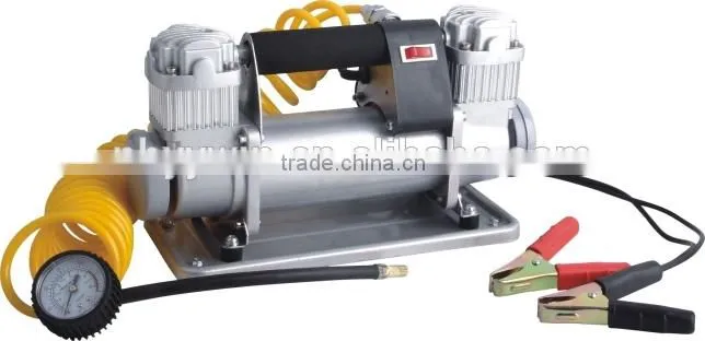 (WIN-734A) dc12v car double cylinder air compressor