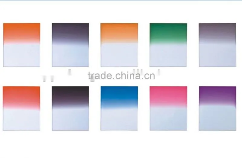 Graduated filter square camera filter