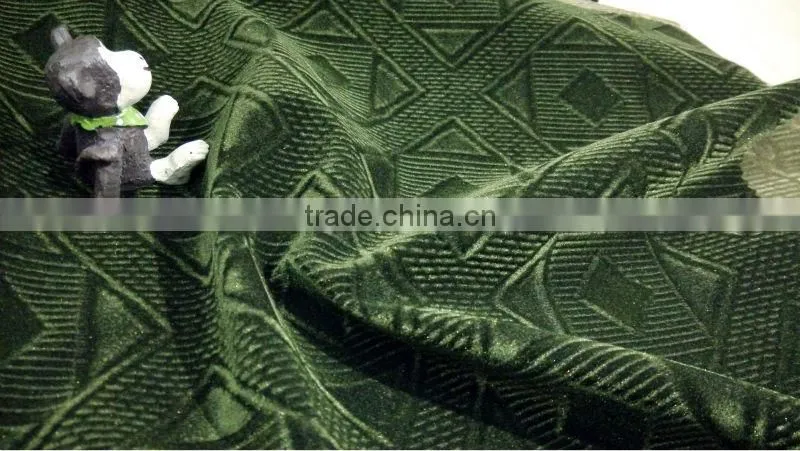 Fashion kint spray printed flocking fabrics for india market
