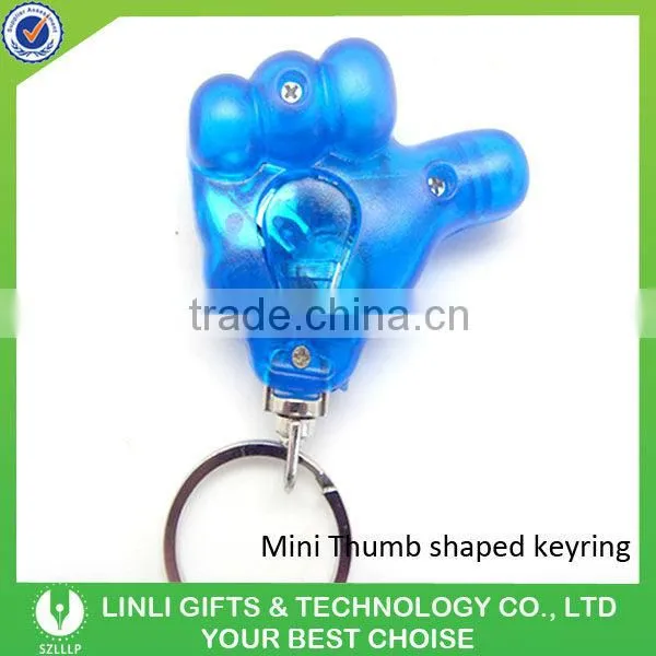 Promotional gift plastic mini thumb led key light