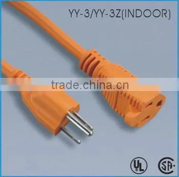 American extension cord/UL standard plug