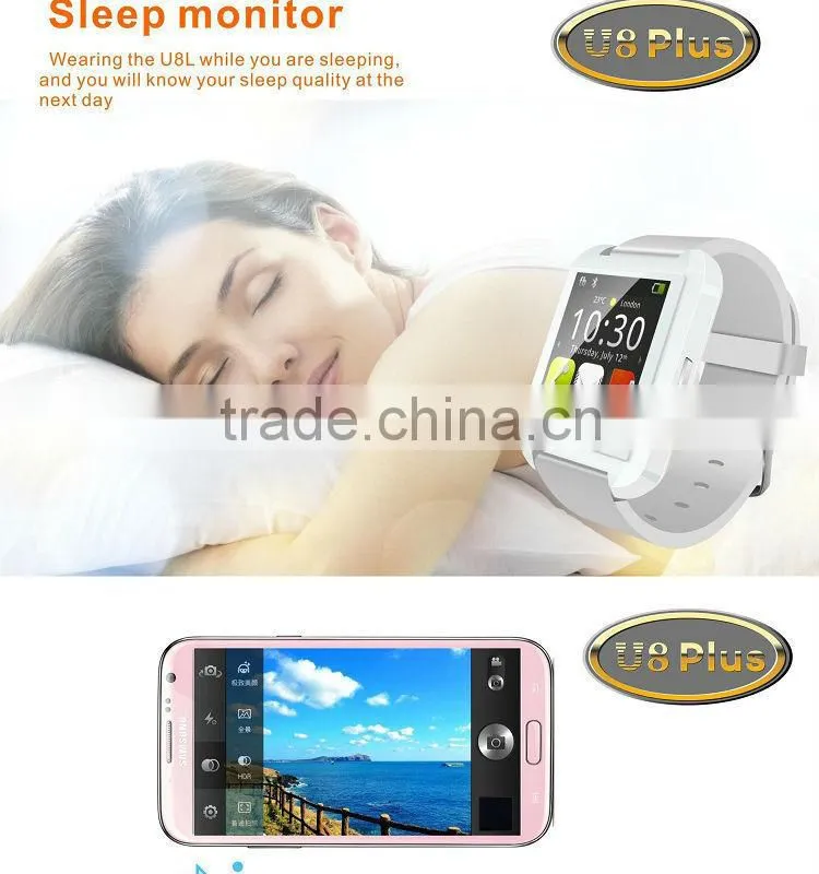 Bluetooth 4.1 version U8 smart watch for IOS and Android phones, 2015 new innovative products smart wrist watch, sports watches