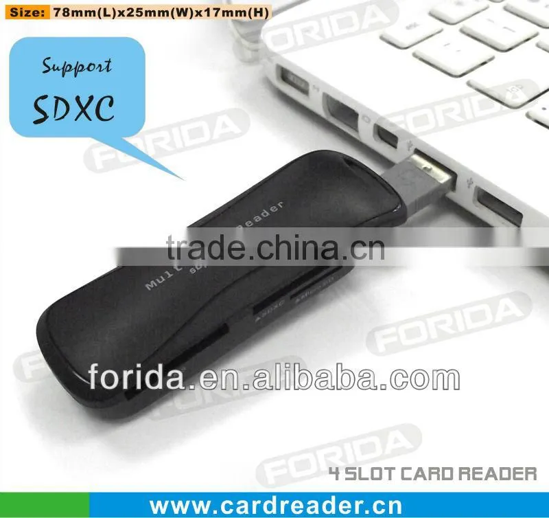 Forida hot selling usb 2.0 multi card reader