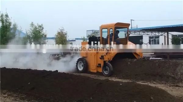 Biodegradable waste compost turner machine/food waste recycling machine/food waste processing machine