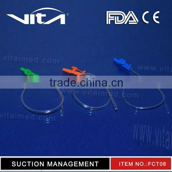 Suction catheter with thumb control