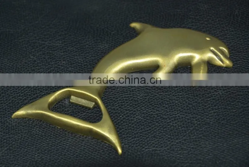 Custom gold bottle opener keychain/dolphin bottle opener/ Bottle opener keychain