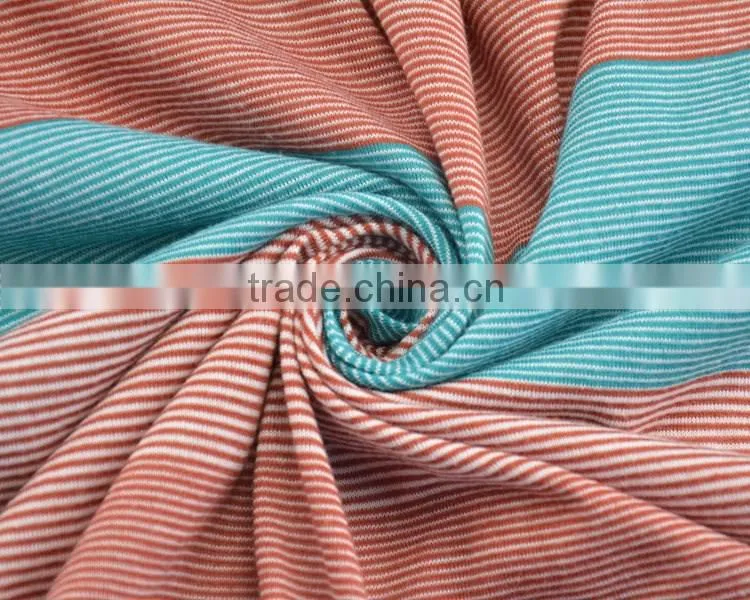 Jiufan Textile 100 knit polyester yarn dyed fabric
