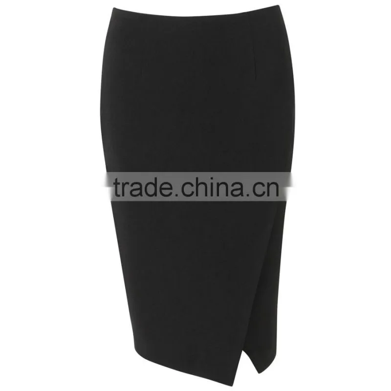 Midi style women latest fashion asymetrical skirt
