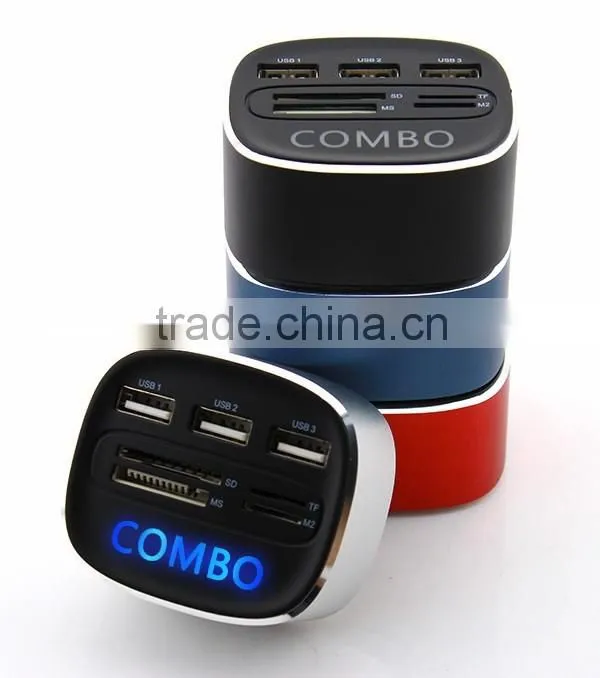 Aluminum Mini 3 Ports USB 2.0 Hub