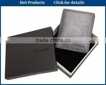 2015 cheap custom black wallet gift box