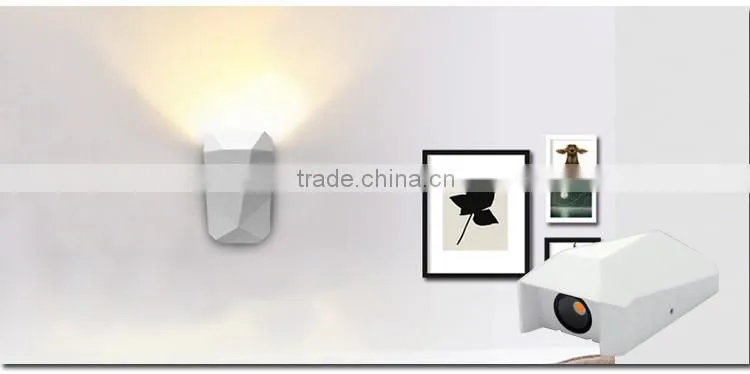 ip65 ip20 white black plaster wall sconce