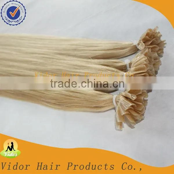 20inch Indian Double Drawn Nail Tip Remy Hair Extension