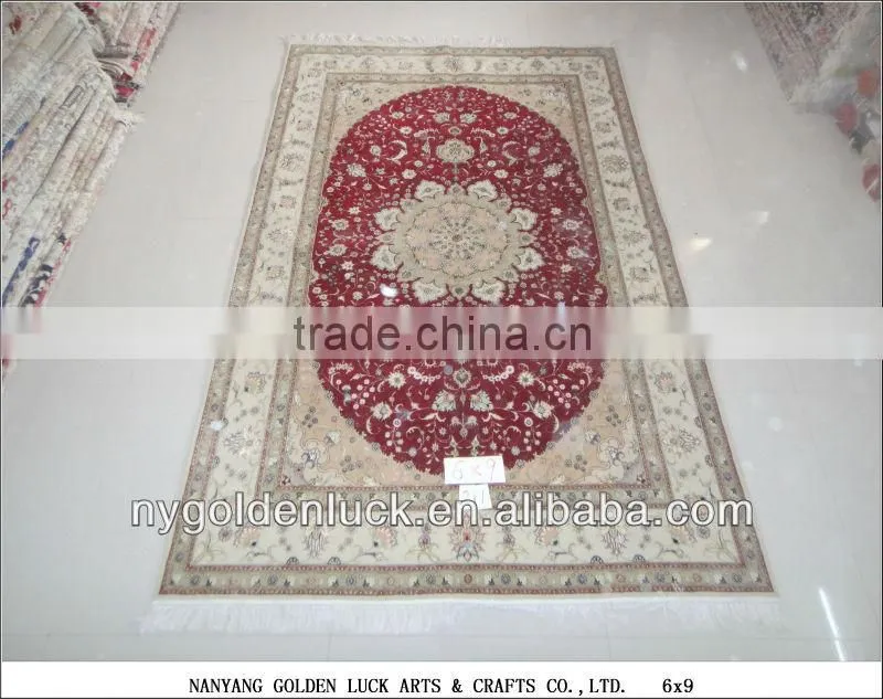 6x9ft Chinese Factory Price Handmade Wool and Silk Blend Floor Rugs