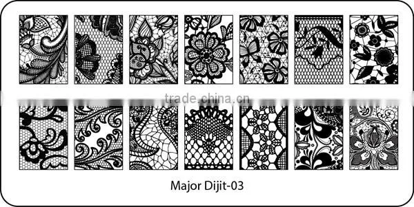 Amazing nail art stamp plate design,high quality custom nail art stamping plates
