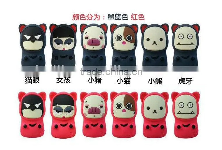 Dongguan factory manufacture newest custom design 6 faces silicone mobile phone cover