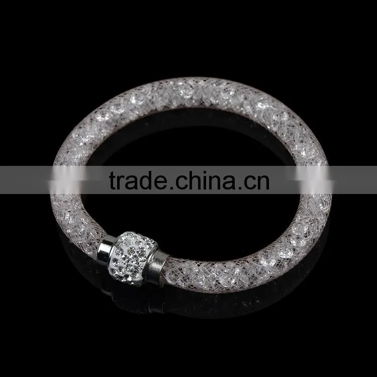 New design high quality crystal stardust magnetic bracelet for women
