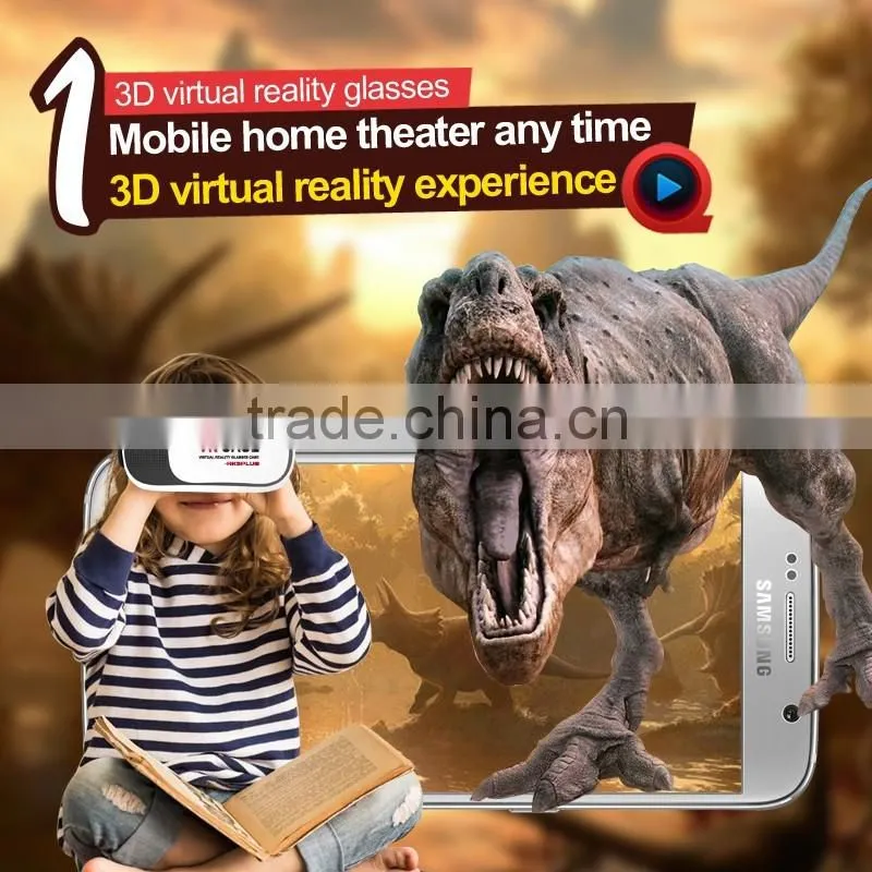 Hot sale newest generation vr case 3d virtual reality helmet for apple/android/xbox/psp