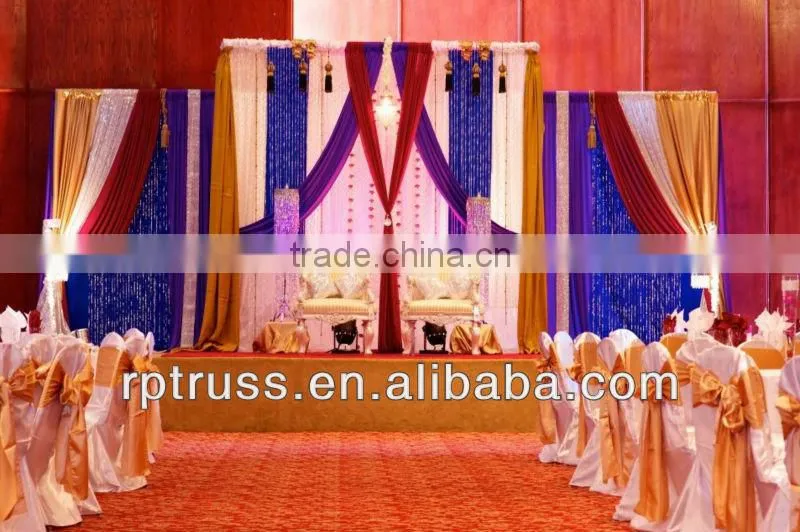 Party backdrop drapes/backdrop design,wedding crystal backdrop, pipe and drape kits for events/wedding pipe and drapes