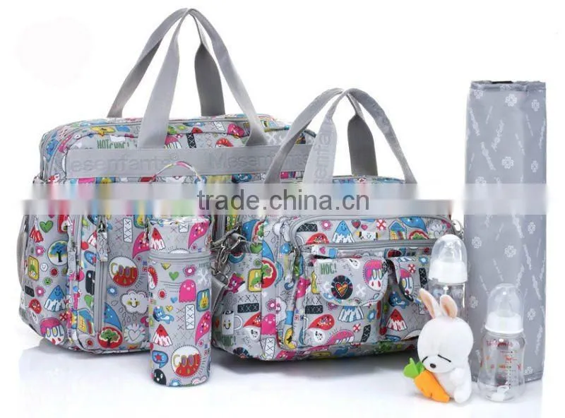 Multi function mommy pack single shoulder backpack baby diaper bag set