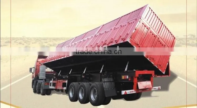 low 40ft tri-axle flatbed semi trailer