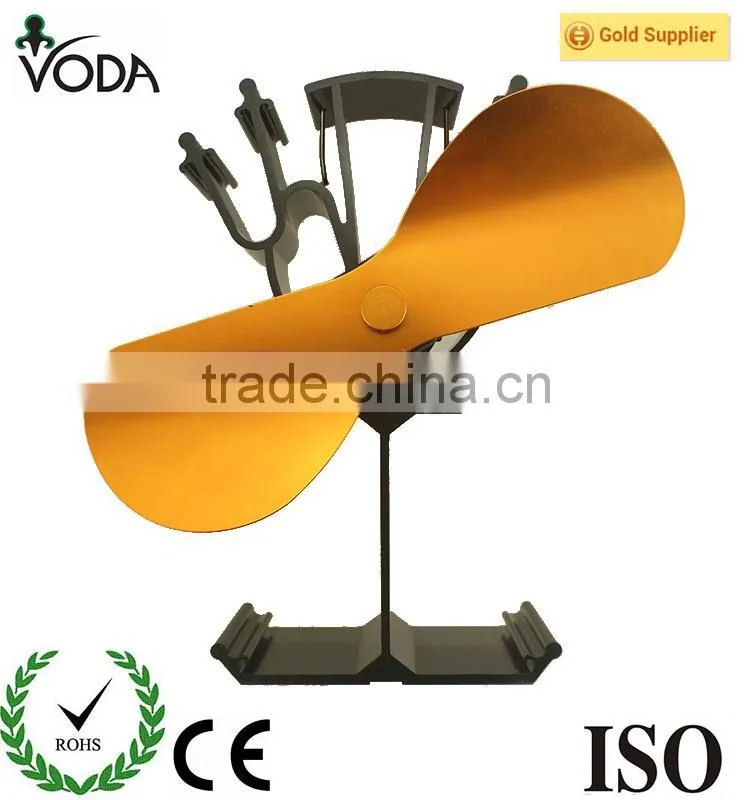 2 blades eco stove fan stove top fan