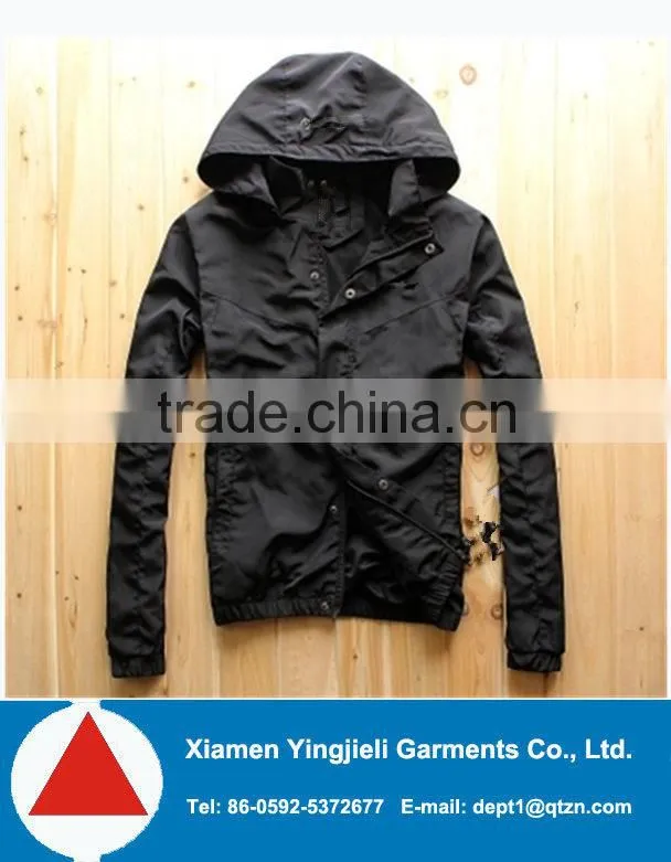 men urban jacket,removable hooded jacket