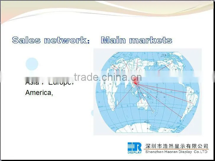 TN LCD panel 6 digits 7 segment HD014A