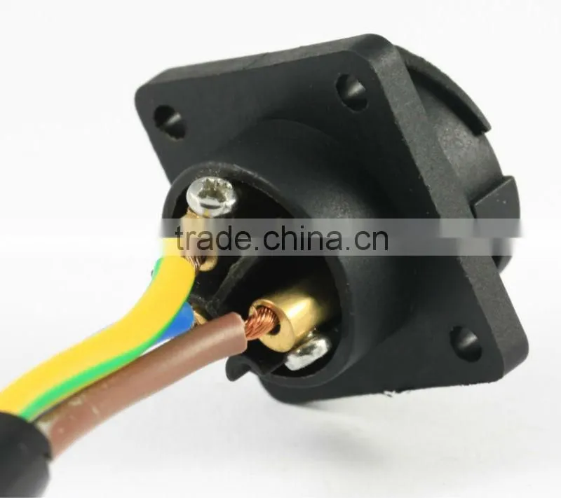 Large 3P lock bayonet IP67 waterproof connector,Chogori high quality Nylon connector,20amp high current watertight connector