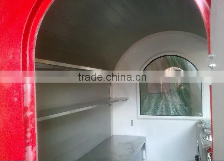 Multicolors Mobile Street Food Vending Cart/movable kiosk/vending trailer for sale