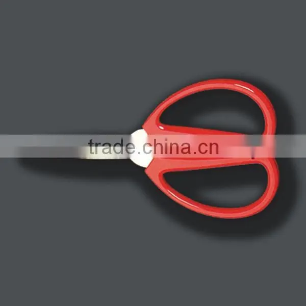 Comfortable handle stainless steel laser kitchen scissors