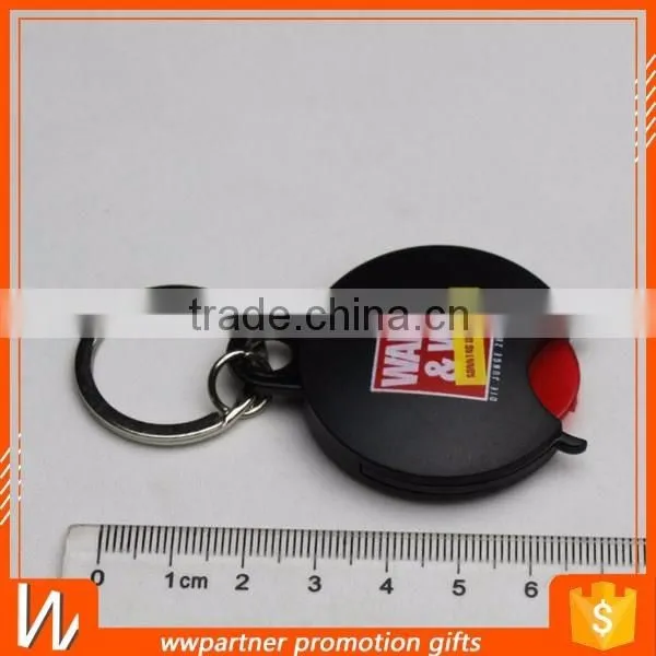 Custom Plastic Shopping Cart Coin Keychain with Custom Logo