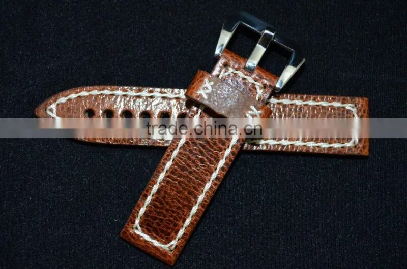 2016 trendy fashio handmade 24mm leather watch band
