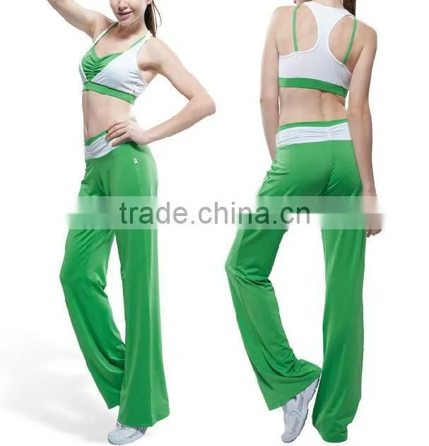dry fit fitness Green Yoga suit,Bodybuilding suit