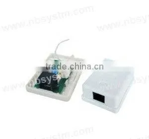 1 port Surface Box UTP Cat5e RJ45 PCB jack